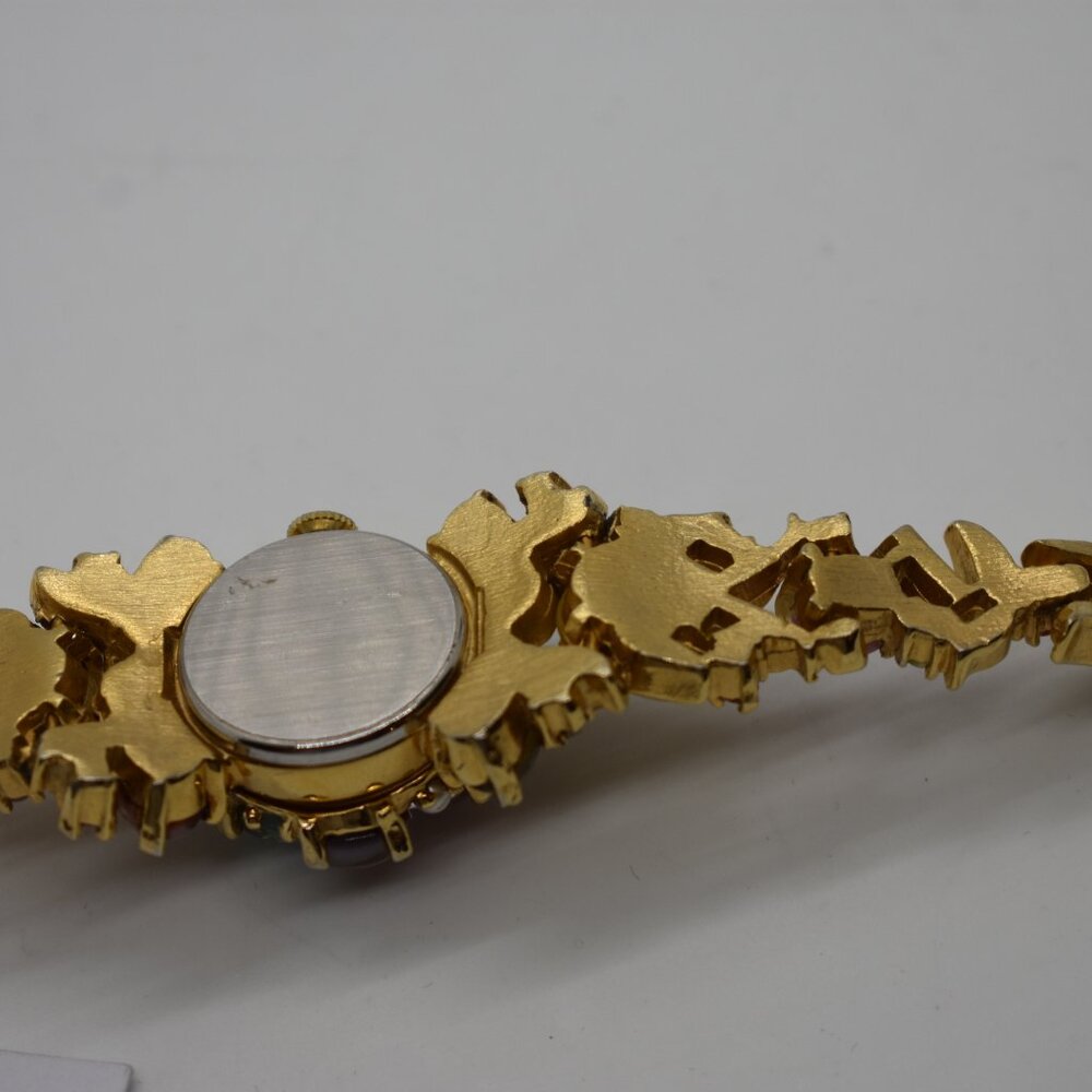 1950's Crawford Moonglow Bejeweled Watch - Picture 9 of 10